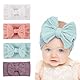 EIHI 4 Stück Stirnband Baby Mädchen, Haarband Baby, Baby Stirnband, Baby Mädchen Nylon Stirnbänder Neugeborene Kleinkinder Haarbänder Und Bögen Kinder Haarschmuck(4Farbe)