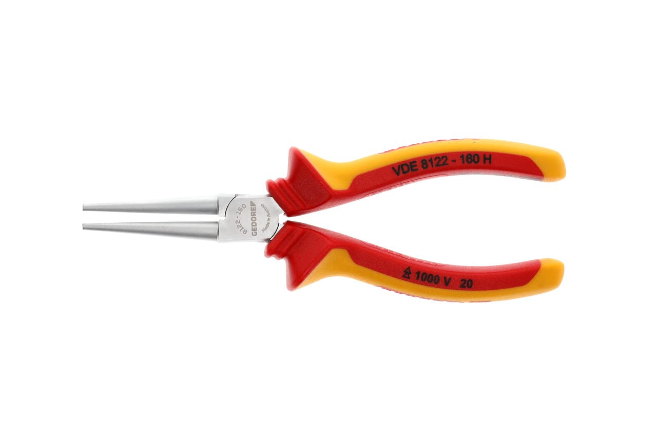 Amazon | Gedore VDE絶縁丸型ノーズプライヤ 160mm VDE 8122-160 H