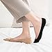 WISVOOO 3-6 Pairs No Show Socks Women Nylon Ultra Low Cut Non-Slip Thin Liner Socks Invisible Hidden for Flats