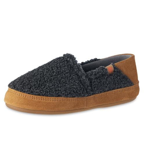 Pantoufle mocassin pour femme Acorn anthracite taille 5-6 avec talon pliable