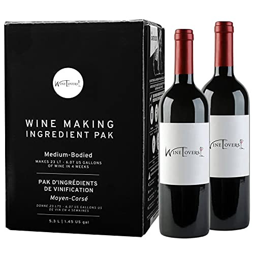 Wine lovers premium diy wine making kits, makes up to 30 bottles/…