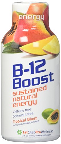 1st Step for Energy B-12 Shot Maximum Energy, Tropical Blast, 2-Ounce, 12 per Box