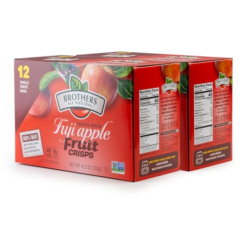 Brothers All Natural Freeze Dried Fruit Crisps, Fuji Apple, 0.35 ...