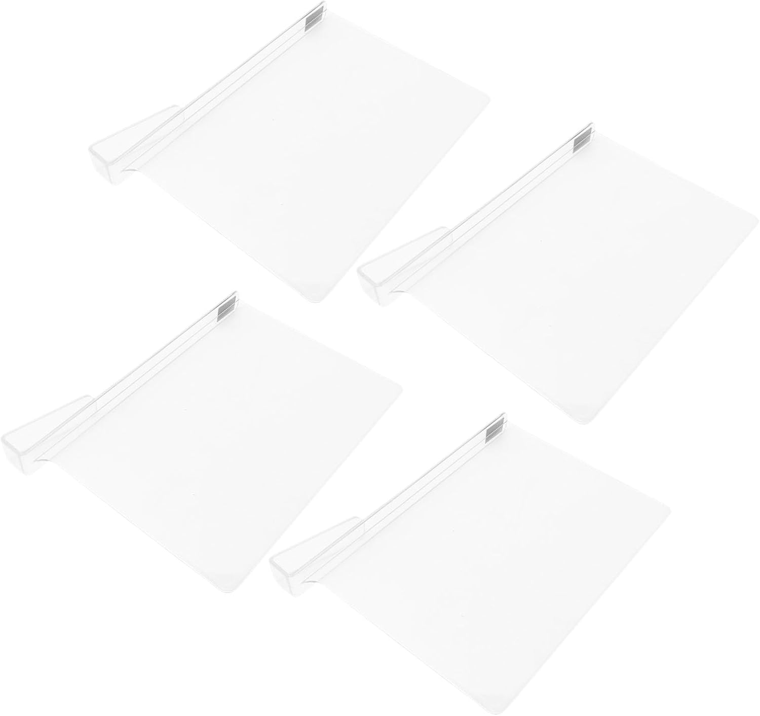 Closet Shelf Divider, Clear Visibility Sturdy PET Construction Adjustable Design Clear Shelf Divider, Separator with Easy Installation and Removal for Wardrobes Books