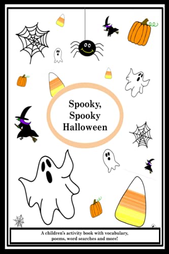 Spooky, Spooky Halloween: A children's Halloween activity book with vocabulary,