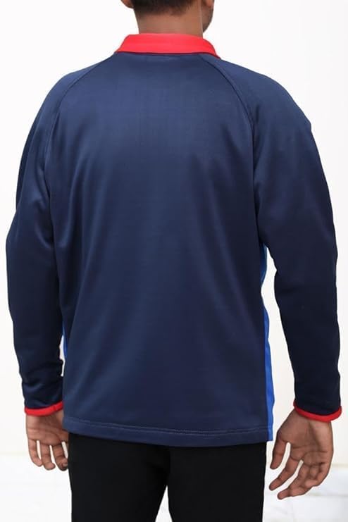 Mens Football Coach Track Blue Jacket | Football Track Blue Jacket - Image 3