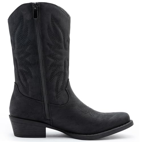 Image of GLOBALWIN Cowboy Boots for Women, Mid-Calf Western Style