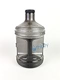 1 Gallon Water Bottle Grey BPA Free Plastic Jug Canteen Reusable Container Drinking H2O Aqua New