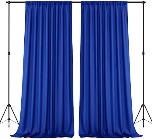 Amazon.com: 30ft x 10ft Wrinkle Free Royal Blue Backdrop Curtain for ...