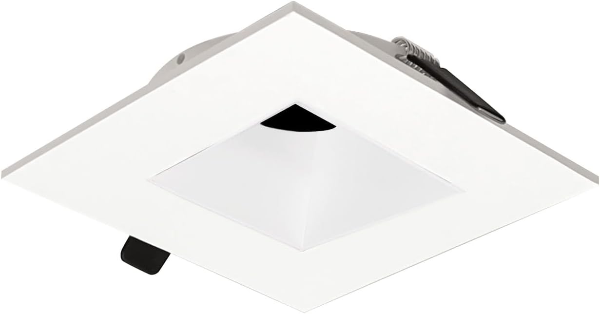 Nora NIOC-4SNDSQWW 4" Iolite Can-Less Trim (White, Square)