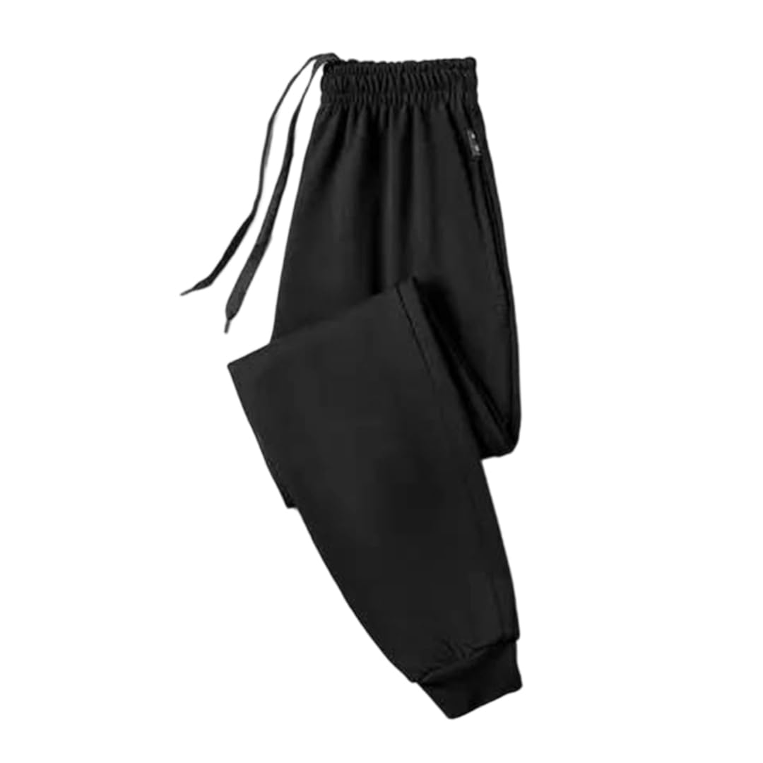 Mens Winter Casual Fleece Sweatpants Soft Drawstring Fleece Trousers