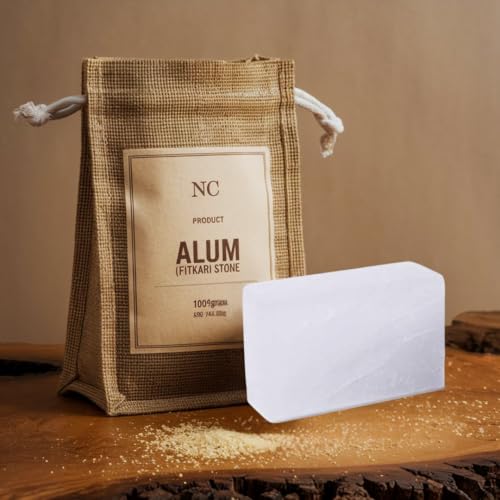 Image of ncgift Alum Bar | Premium shaving phitkari | phitkari stone for skin (fitkari bar) | Alum Stone for face | Water purification, Skin Tightening, Underarm Deodrant| Gentle,Effective & Natural After Shave Lotion alternative| Chemical-Free Shaving Kit Aid
