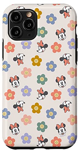 Coque iPhone 11 Pro Minnie fleurs Disney protection surélevée anti-rayures