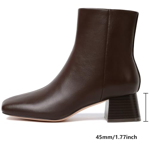 Image of Susanny High Heel Boots for Women,Womens Platform Boot Heels Sexy Round Toe Lace UP High Heels Mid Calf Boots