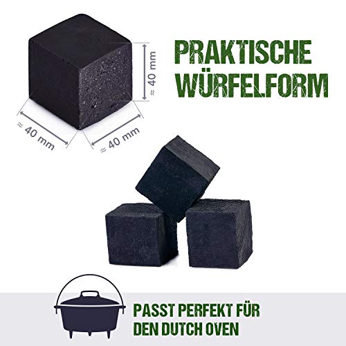 McBrikett KOKOKO CUBES Premium Grillkohle 8 kg aus Bio-Kokos