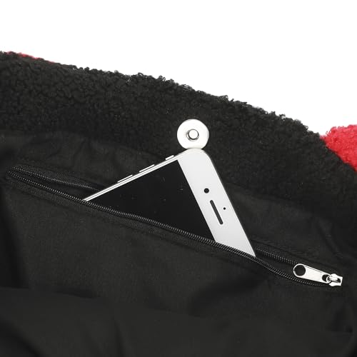 Bolso tote para mujer de Mickey Mouse Classic de Bioworld, sherpa, 12 pulgadas miniatura 7