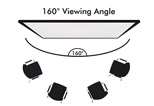 Image of Big VUE 133 Inches Fixed Frame Projector Screen 16:9 Diagonal Active 3D 4K Ultra Hd Projector Screen for Classroom, Office & Home Theater (133 Inch, White Perforated)