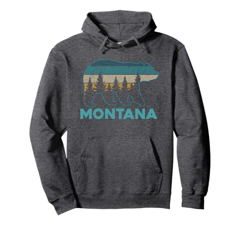 Montana Grizzly Bear Souvenir Pullover Hoodie
