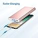 POWERADD Pilot 4GS 12000mAh 8-Pin Input Portable Charger External Battery Pack with 3A High-Speed Output Compatible with iPhone, iPad, iPod and More - Rose Gold (8 Pin Cable Include)