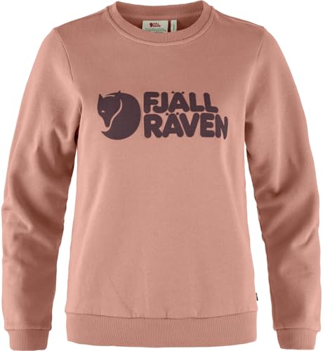 Image of Fjallraven Logo Sweater Women's Sweatshirt - Soft Fleece, Classic Crewneck, Organic Cotton Blend - Hiking, Travel