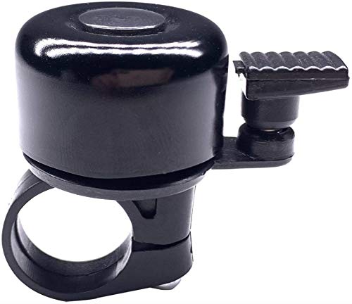 Qweqwe 1 Pcs Aluminum Alloy Bicycle Bell, Loud Crisp Bicycle Bell, Mini Cute Bike Horn For Adults And Kids Bike, Perfect For Both Left And Right Hand（Black） #TOP16