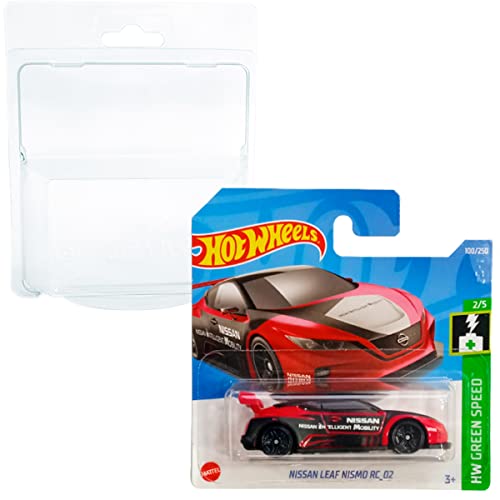 Friki Monkey Hot Wheels Nissan Leaf Nismo RC_02 HW Green Speed 2/5 (100/250) 2022 Short Card + Blister & Card Protector Pack