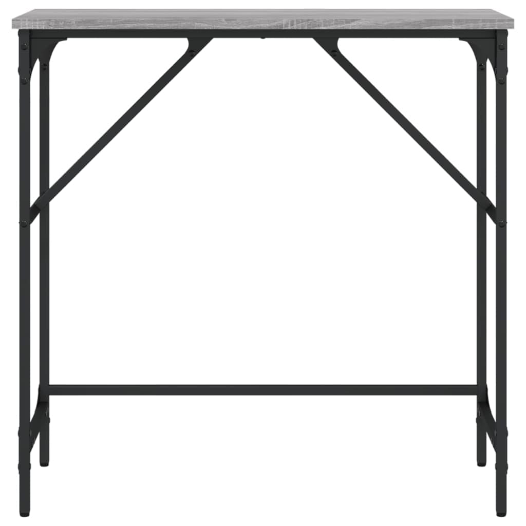 Tavolino Alto E Stretto Tavolino Soggiorno Moderno Tavolino Basso Da Salotto Salotto Da Giardino Esterno Tavolino Consolle Grigio Sonoma 75x32x75cm in Legno Multistrato per Sala Studio