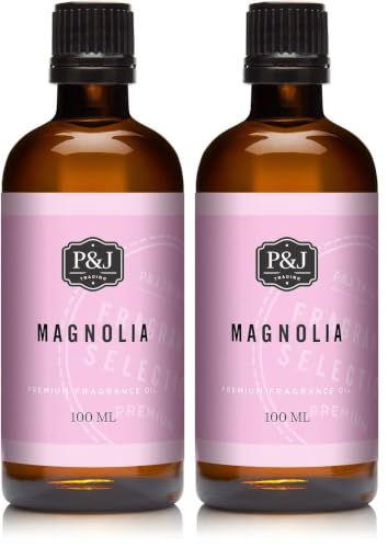 Image of P&J Fragrance Oil | Magnolia Oil 100ml - Candle Scents for Candle Making, Freshie, Soap Making Supplies, Diffuser Oil Scents (Pack of 2)