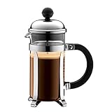 CHAMBORD Cafetière à piston, 3 tasses, 0.35 l, acier inox