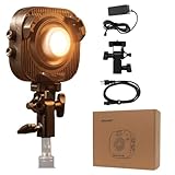 Amaran Halo 100x Compact Cob Led Video Light 100W CCT 2,700K - 6,500K Bowens Mount Continuous Light 9 Effects App Control for Photography,Made by Aputure