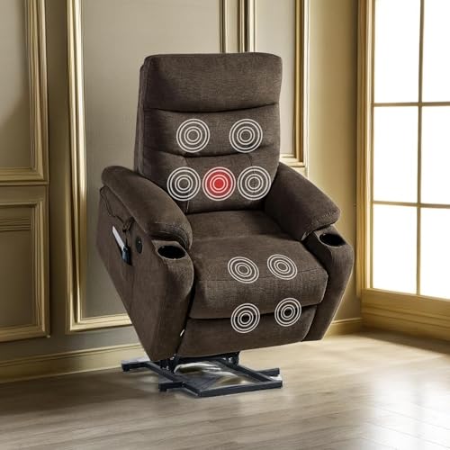 Sillón eléctrico reclinable con reposapiés extendido miniatura 1