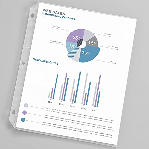 Avery Heavyweight Non-Glare Sheet Protectors, 8.5" X 11", Acid-Free, Archival Safe, Easy Load, 200Ct (74401) #TOP6