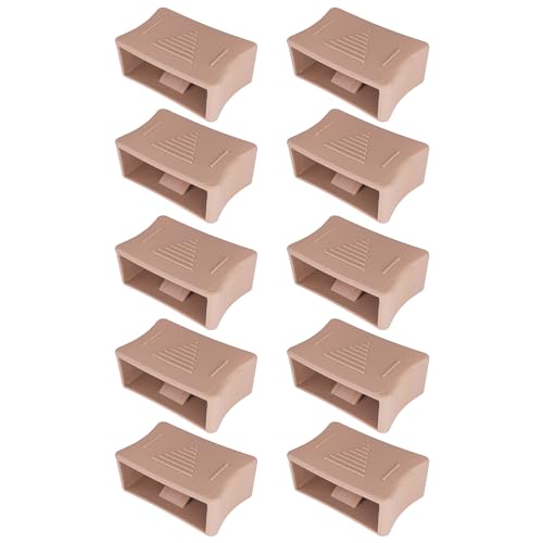 cyclingcolors 10x Deslizadores Ajustables Rigidez Somier de Láminas 38mm Anatómico Variado Dureza, Castaño