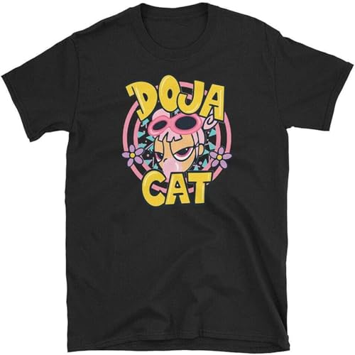 HANLINMY Doja Cat T-Shirt Comfortable Casual Graphic Tops Black XL