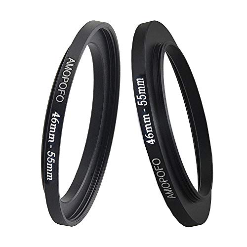 Image of 46mm Lens to 55mm Camera Filter Ring Compatible with for All Brands 46mm Lens and 55mm UV,ND,CPL Camera Filter Accessories