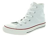 Hallo Sneaker Converse Unisex-Kinder Chuck Taylor All Star Classic Colors für Kleinkinder und Jugendliche Sneaker, Weiß-Blanc, Rouge et bleu, 28.5
