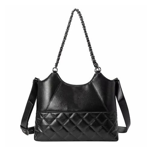 YXBQueen Women's Handbags Quilted Tote Bag for Women Handbags and Purses Black Purse Top Handle Ladies Shoulder Bags