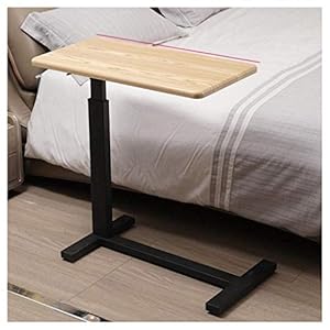 WJFTODAY Mobiler Überbetttisch mit Rädern