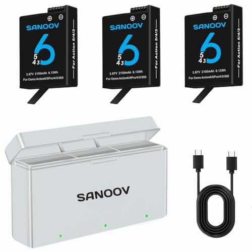 Amazon.co.jp: SANOOV for DJI Action 6/Osmo 360/Action 5 Pro/4/3