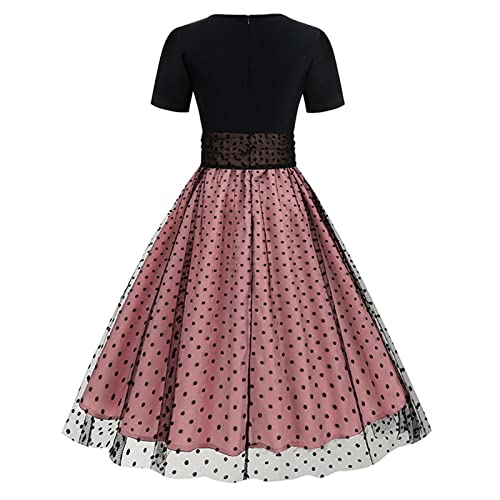 TRIGLICOLEUM 1950er Rockabilly Petticoat Kleid Damen Mittelalter Ballkleid...