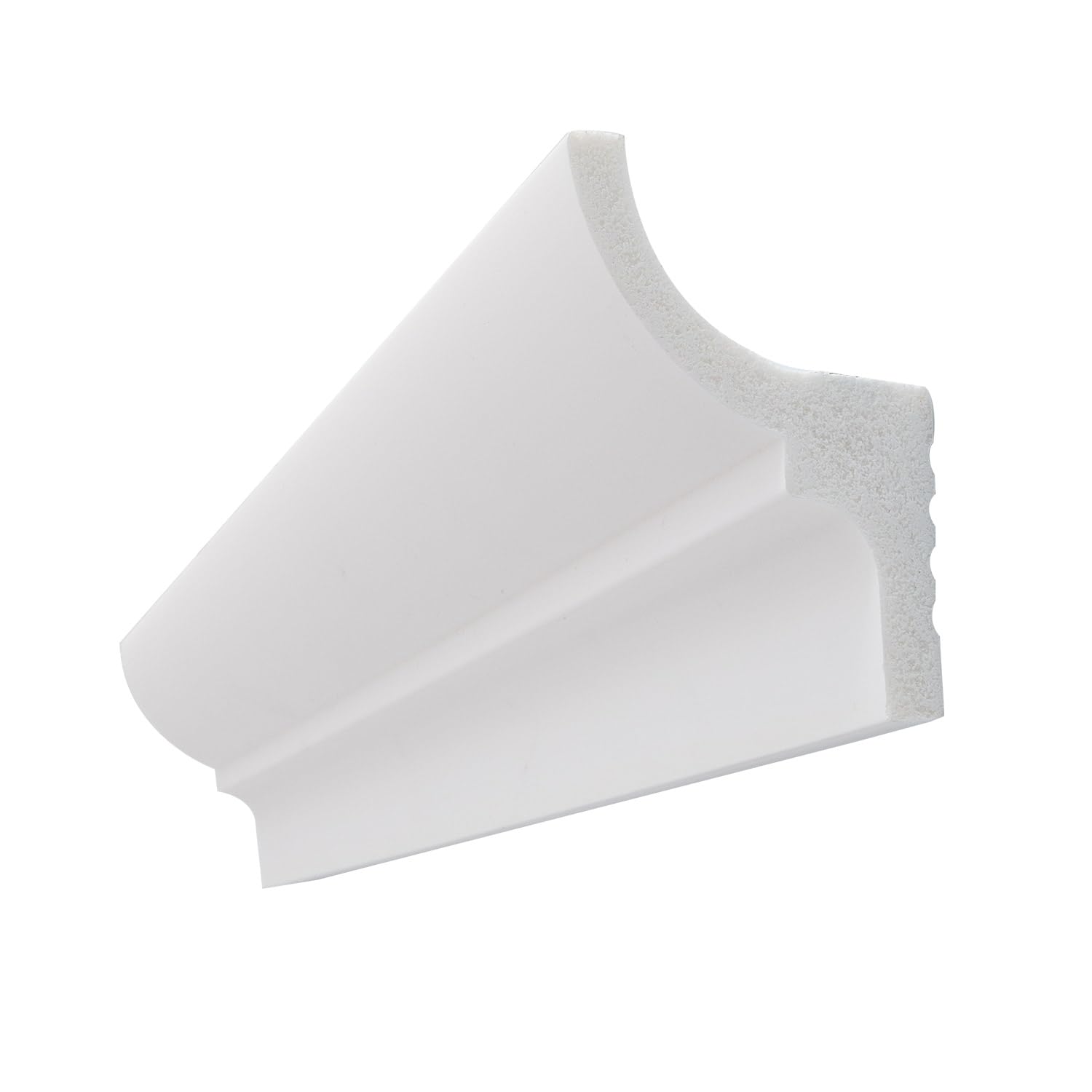 LEDKIA LIGHTING - Modanatura per Striscia LED 2m | Decorativa Indiretta| Facile da Installare, Bianco, Polistirene