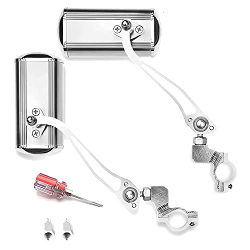 Bicycle Mirrors for Handlebar, A Pair of 360 Adjustable Rotation Bike Mirrors Handlebar Rearview Mirror , Bicycle Cycling Rear View Mirrors Mountain Bike Mirror-Sliver