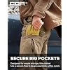 CQR Men's Winter Tactical Cargo Pants, Thermal Fleece Lined Outdoor Snow Ski Hiking Work