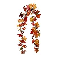 Decorazione Foglie Acero Ghirlanda Autunnale Con Foglie E Funghi - Decorazione Ringraziamento E Feste Raccolto Decorazione Ringraziamento Foglie - 10