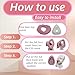 playWooWgo 4 Pack CPAP Full Face Mask Liners Compatible with F20 Full Face Mask Comfort Reusable Cushion Covers Absorbs Facial Oils and Moisture Improve The Comfort of Wearing The Mask (Pink, Medium)