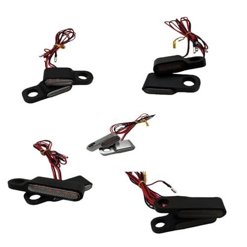 Luz trasera 2 intermitentes para motocicleta de 12V y luces para manillar scooter