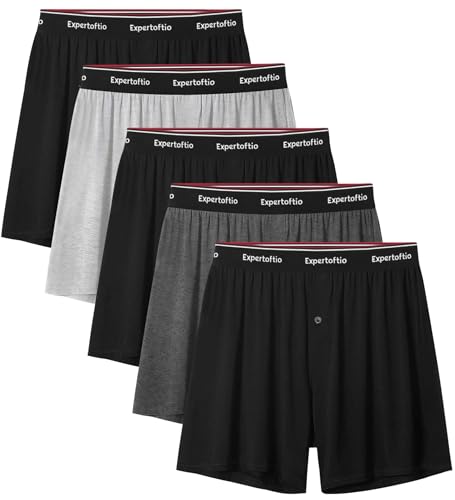 Boxers for Men: Viscose from Bamboo Knit Boxers, Loose Fit