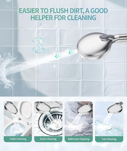 SR SUN RISE Filtered Shower Head with Handheld, High Pressure 9 Spray Mode Chrome Showerhead with Filters, Water Softener Filters Beads for Hard Water - Remove Chlorine - Reduces Dry Itchy Skin - View 7