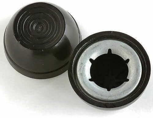 Palnut - Decorative Push-On, Fasteners, Plastic Cap Nuts for 5/8 inch Stud/Shafts, Black