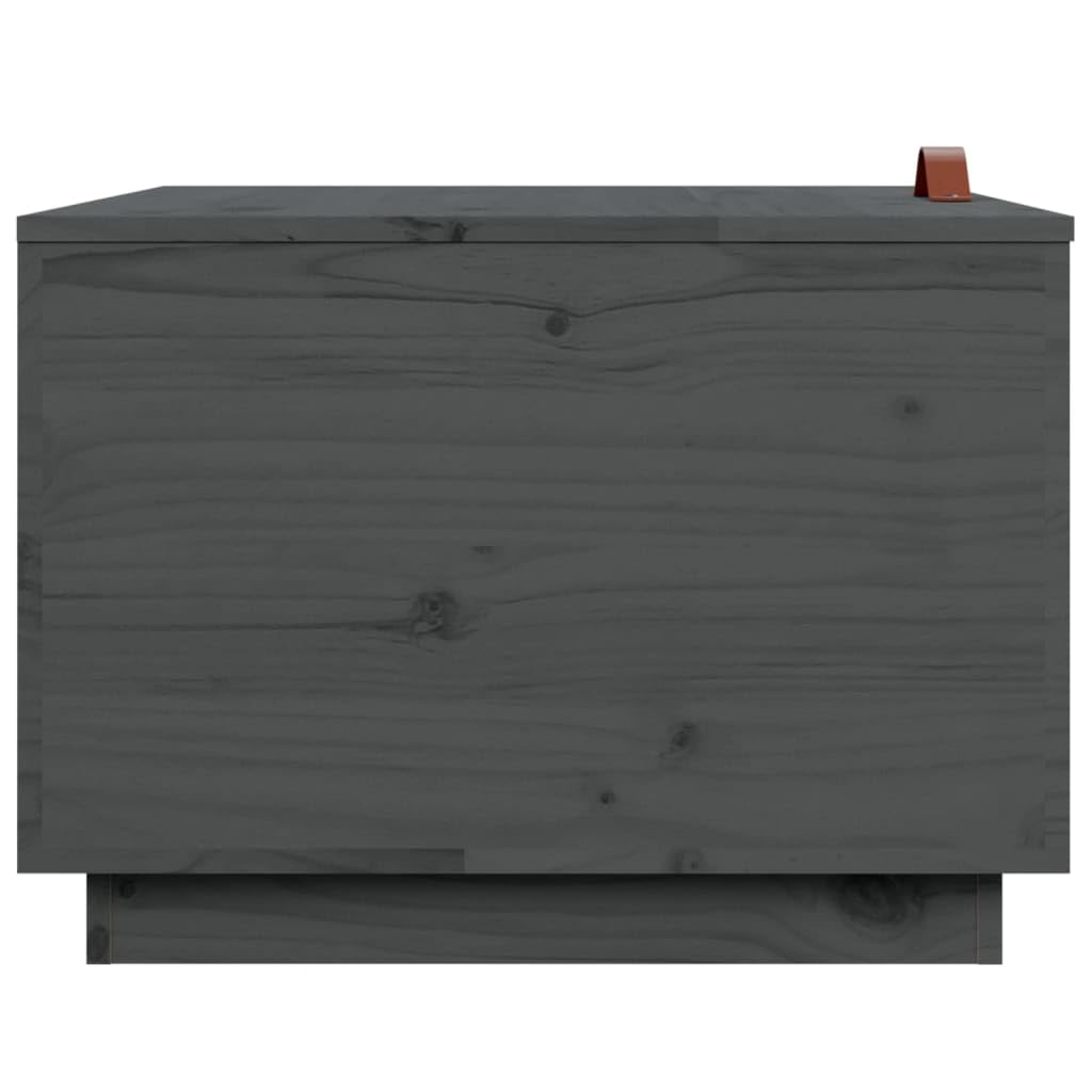 Holz Aufbewahrungsbox aus Massivkiefer mit Deckel und Griff für Haushaltswaren, Couchtisch Beistelltisch Multifunktional